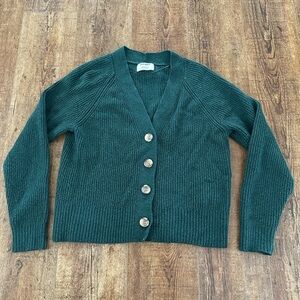 Old Navy Green Button-Up Cardigan